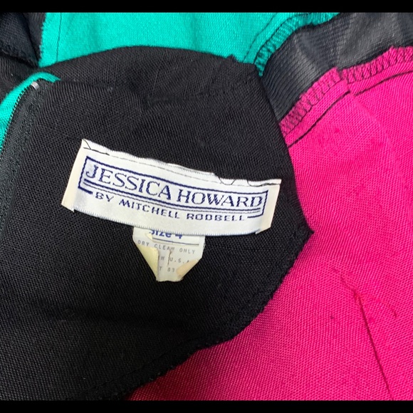 VTG color block dress ❤️ - Picture 7 of 7